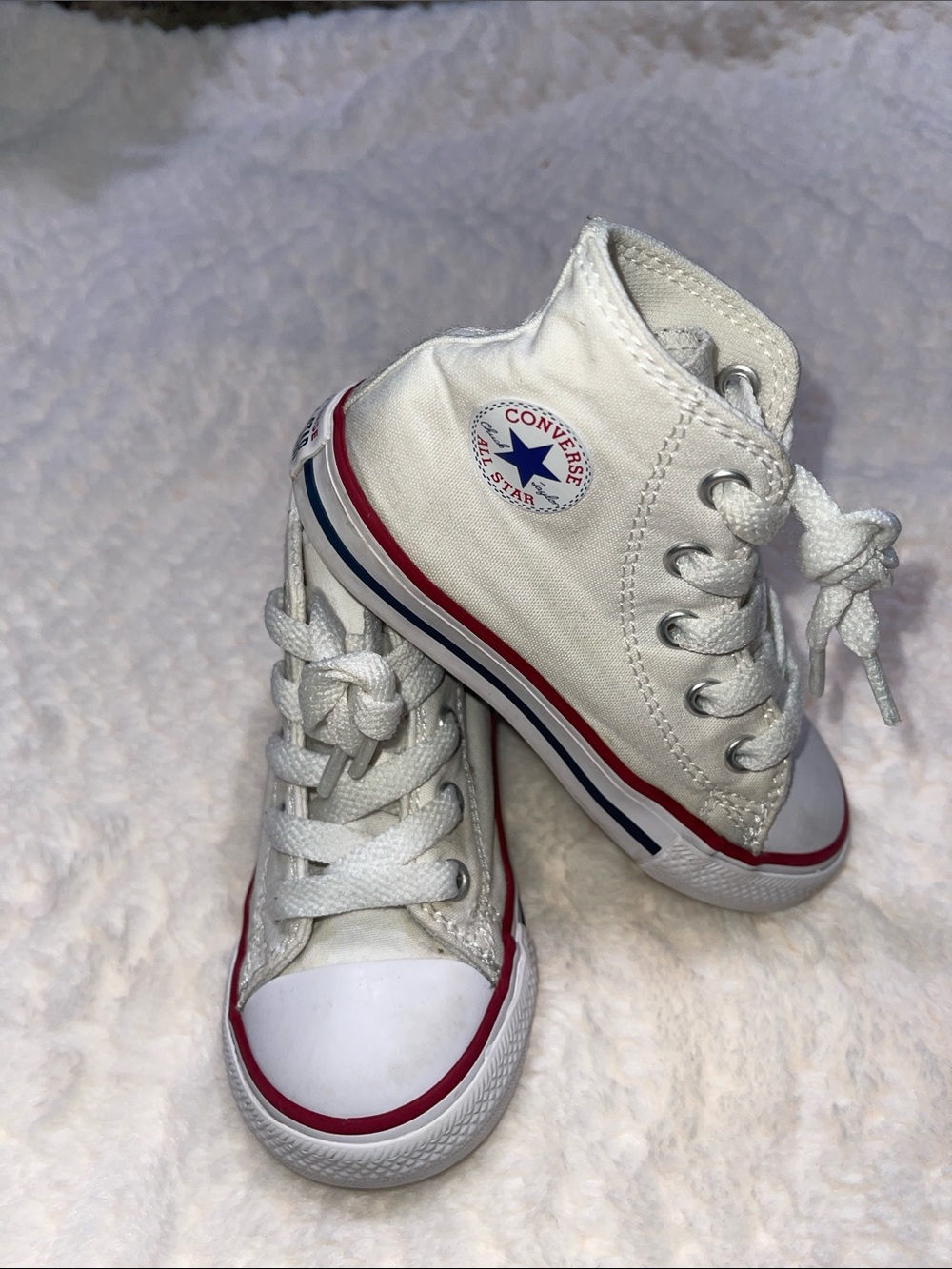 Converse Infant White High-Top Sneakers